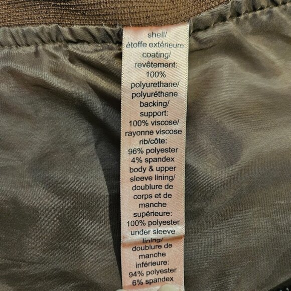 Maurices Faux Leather Moto Short Jacket Brown Size Small Zip Up Biker NWT - Picture 14 of 16